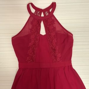 DOE & RAE Women’s Burgundy Dress